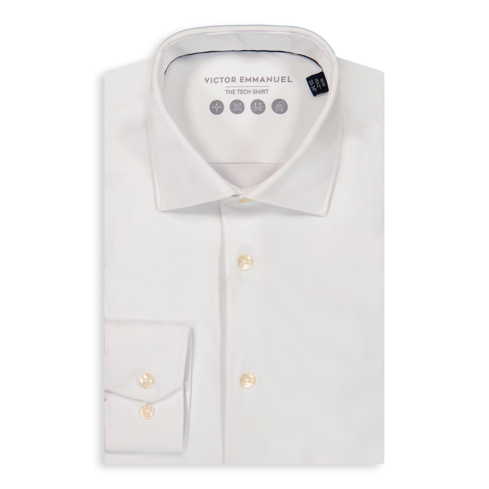 33 34 dress shirt Slim Fit French Cuff Formal Dress Shirt | Tuxedo White