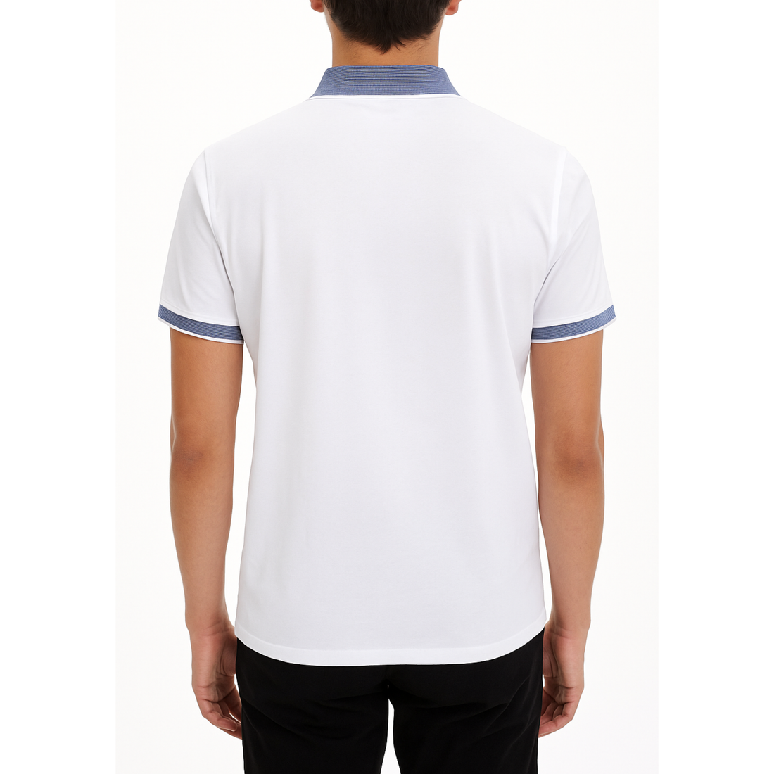 Men’s Short Sleeve Knit Polo Shirt with Pocket – Classic Fit