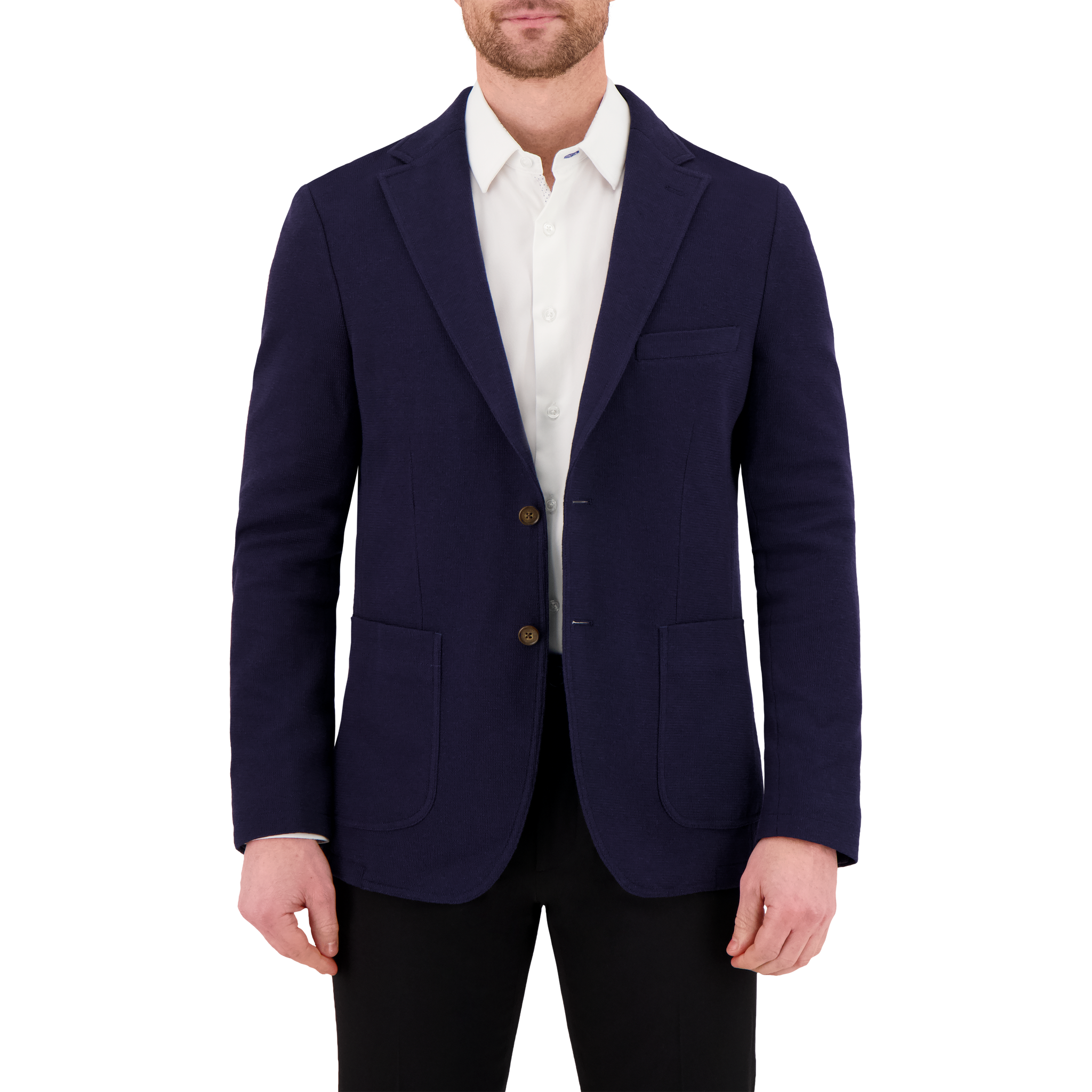 Men's Knit Sport Jacket – Unstructured Stretch Blazer Victor